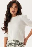 VILA Viril 2/4 SLEEVE O-NECK KNIT T White Alyssum S