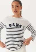 GANT Reg Breton Boat Neck T-shirt Evening Blue L