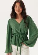 Happy Holly Soft Broderie Anglaise Top Green 36/38