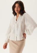 Happy Holly Broderie Anglaise Blouse White 52/54