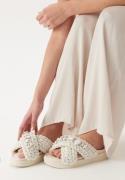 INUIKII Slipper Woven Stones Ivory white 39