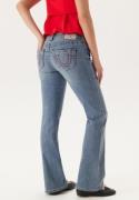 True Religion Becca Mid Rise Boot Cut Big T Crushed Lily 26