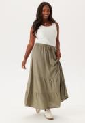 Happy Holly Linen Maxi Skirt Khaki green 52/54