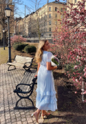 Happy Holly Flounce Dress Light blue 36/38