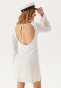 BUBBLEROOM Deep Back Short Structured Dress White L