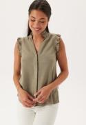 SELECTED FEMME Slfviva Sl Sun Ruffle Top Vetiver 40