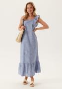Pieces Pcapia Sl Square Neck Ankle Dr Nautical Blue Stripes:bright W M
