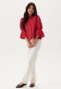 Happy Holly Broderie Anglaise Blouse Red 40/42
