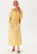 BUBBLEROOM Square Neck Smock Top Yellow XL