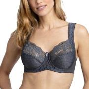 Miss Mary Jacquard And Lace Underwire Bra BH Mørkgrå  B 80 Dame
