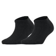 Falke Strømper 2P Women Casual Happy Sneaker Sock Svart Str 39/42 Dame