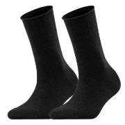 Falke Strømper 2P Women Casual Happy Sock Svart Str 39/42 Dame