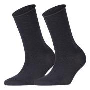 Falke Strømper 2P Women Casual Happy Sock Marine Str 39/42 Dame