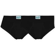 JBS 2P Organic Cotton Brief Svart økologisk bomull XX-Large Herre