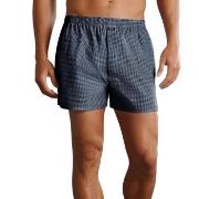 Jockey Woven Poplin Boxer Shorts Marine Rutete bomull XX-Large Herre