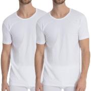 Calida 2P Natural Benefit T-shirt Hvit bomull XX-Large Herre