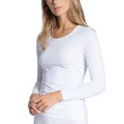 Calida Natural Comfort Top Long Sleeve Hvit bomull X-Small Dame