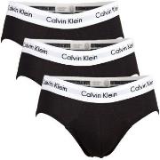 Calvin Klein 3P Cotton Stretch Hip Brief Svart bomull Small Herre
