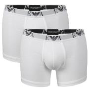 Armani Stretch Cotton Boxers 2P Hvit bomull X-Large Herre