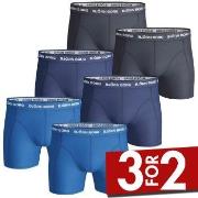 Björn Borg 6P Essential Shorts Marine/Blå bomull XX-Large Herre