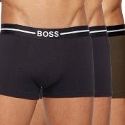 BOSS 3P Organic Cotton Trunk Svart/Grønn bomull Medium Herre