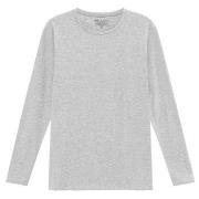 Bread and Boxers Long Sleeve Crew Neck Grå økologisk bomull Medium Her...