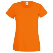 Fruit of the Loom Lady-Fit Valueweight T Oransje bomull Medium Dame