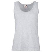 Fruit of the Loom Lady-Fit Valueweight Vest Gråmelerad bomull Medium D...