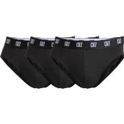 CR7 Cristiano Ronaldo 3P Basic Brief Svart bomull Small Herre