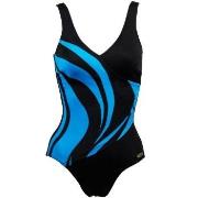 Damella Julia Basic Swimsuit Blå 38 Dame