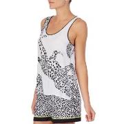 DKNY Wild Side Top and Shorts Set Svart/Hvit viskose Large Dame