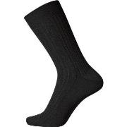 Egtved Strømper Wool Broadrib Sock Svart ull Str 38/40