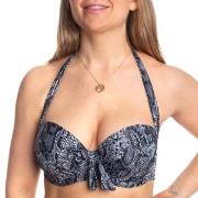 Missya Rose Bikini Strapless Halterneck Print Svart mønstret F 75 Dame