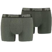 Puma 2P Basic Boxer Grønn bomull Medium Herre