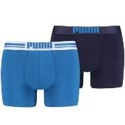 Puma 2P Everyday Placed Logo Boxer Blå bomull X-Large Herre