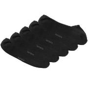 Resteröds Strømper 5P Bamboo Invisible Socks Svart Str 40/45 Herre