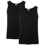 Resteröds 2P Organic Cotton Tank Top Slim Fit Svart økologisk bomull L...