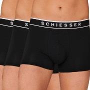 Schiesser 3P 95-5 Organic Cotton Rio Boxer Helsvart Large Herre