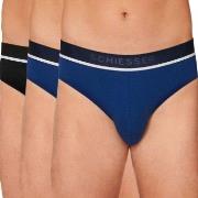 Schiesser 3P 95-5 Organic Cotton Rio Brief Svart/Blå bomull Large Herr...