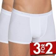 Sloggi 2P For Men Basic Short Hvit bomull Medium Herre