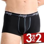 Sloggi 2P For Men Start Hip Svart bomull Medium Herre