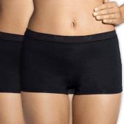 Sloggi Truser 2P Sensual Fresh Shorts Svart 42 Dame