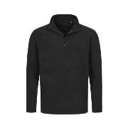 Stedman Active Fleece Half-Zip For Men Svart polyester Small Herre