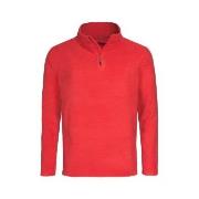 Stedman Active Fleece Half-Zip For Men Rød polyester Small Herre