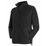 Stedman Active Fleece Jacket For Men Svart polyester Large Herre