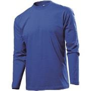 Stedman Classic Long Sleeve Men Royalblå bomull XX-Large Herre