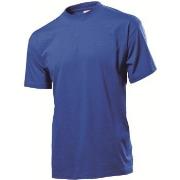 Stedman Classic Men T-shirt Royalblå bomull XX-Large Herre