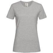 Stedman Classic T Organic Women Crew Neck Grå økologisk bomull Small D...