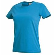 Stedman Classic Women T-shirt Blå bomull Medium Dame