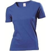 Stedman Classic Women T-shirt Royalblå bomull X-Large Dame
